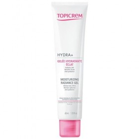 Topicrem - HYDRA+ Crème Hydratante Éclat Gel pour Peaux Sensibles et Sèches, Adultes et Adolescents - Hydrate 24h, Réveille l...