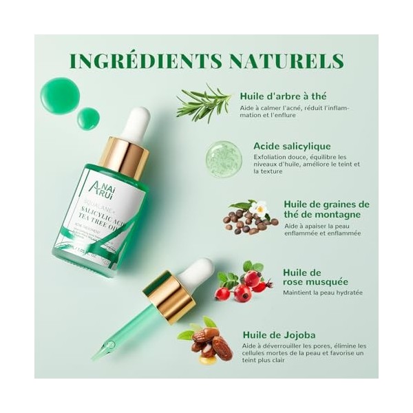 ANAiRUi Huile pour le visage, 30 ml Crème Jour et Nuit