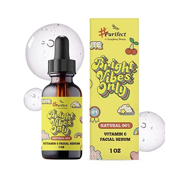 Purifect Bright Vibes Only Vitamin C Facial Serum, Brightens Skin Tone and Prevents Sun Damage 30ml
