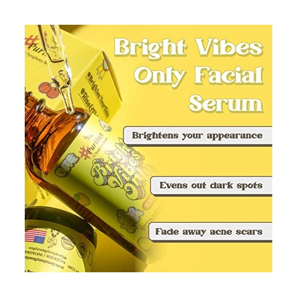 Purifect Bright Vibes Only Vitamin C Facial Serum, Brightens Skin Tone and Prevents Sun Damage 30ml