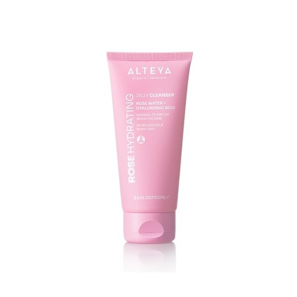 Alteya Organics Gel hydratant pour la rose - 100 ml - Certifié NaTrue Bio - Eau de rose et acide hyaluronique