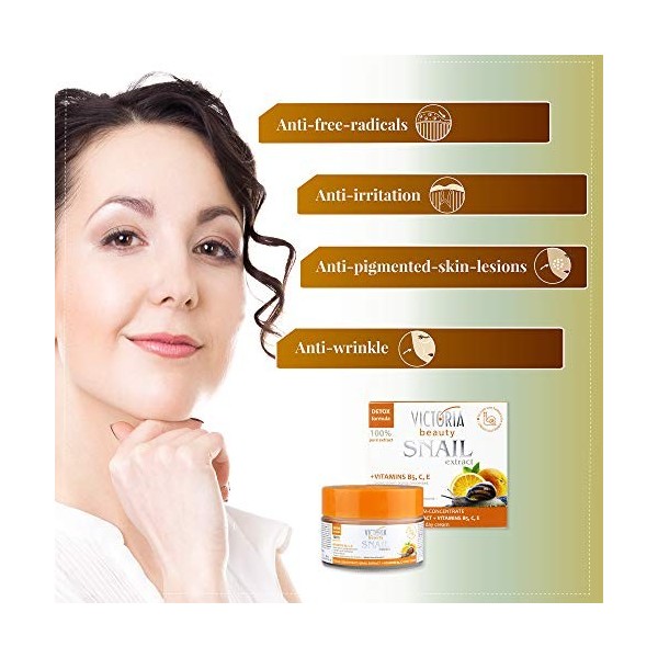 VB CREAM-CONCENTRATE WITH SNAIL EXTRACT + VITAMINS B5, C and E 50ml Crème Jour et Nuit