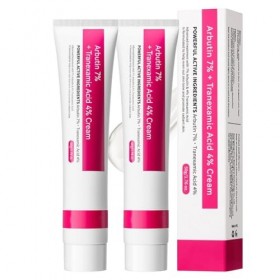 Alpha Arbutin 7% + Tranexamic Acid 4% Cream, Creme Eclaircissante Peau Noir Puissant, Even out Tone, Anti-Pigmentation,Reduce...