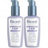 Biore Soin Hydratant Hydratation & Glow 100ml Lot de 2 Crème Jour et Nuit