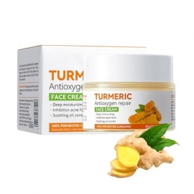 Crème Éclaircissant Curcuma Visage,Crème Hydratante Curcuma Visage,Crème Anti-Rides Curcuma,Crème Anti-âge Curcuma,Crème Répa