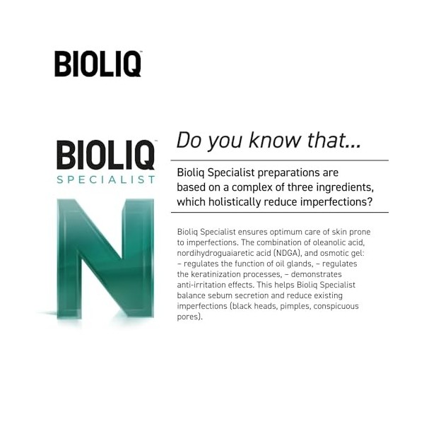 Bioliq Specialist Detoxicating Crème de jour normalisant les changements dacné 30 ml