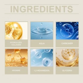 Sérum de collagène pour le visage, renforce la régénération de la peau, améliore lélasticité de la peau, fait briller la pea