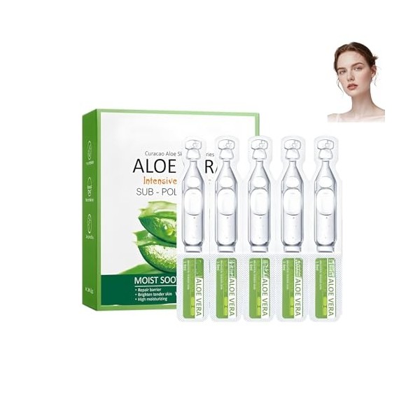 1.9mlx20 Sérum Pour Le Visage à Laloe Vera, Hydro Gel Sérum Pour Le Visage, Sérum Hydratant Pour Le Visage, Laisse La Peau L