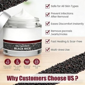 DOVBAN Dual-Action Renewal Cream,Black Rice Soothing Repair Cream,Natural Body Serum Suitable For All Skin Types