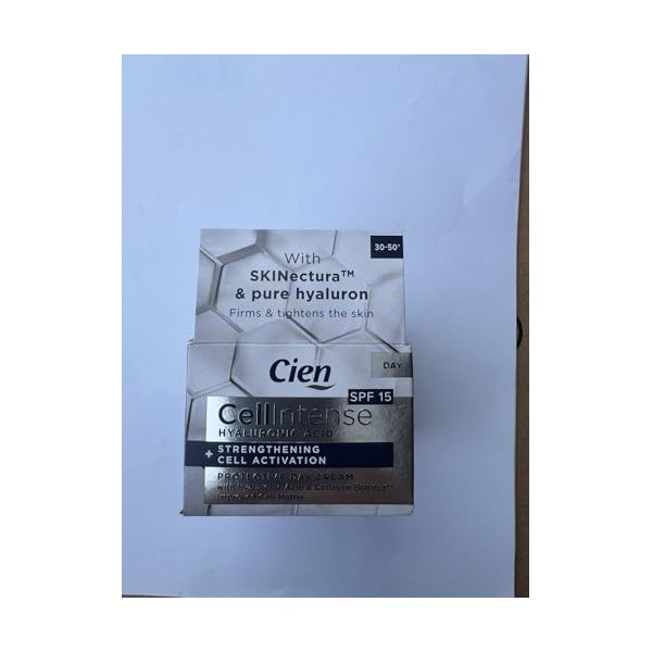 Cien CellIntense SFP 15 Lot de 2 crèmes de jour avec Scinectura & acide hyaluronique pur – Raffermissement & activation cellu