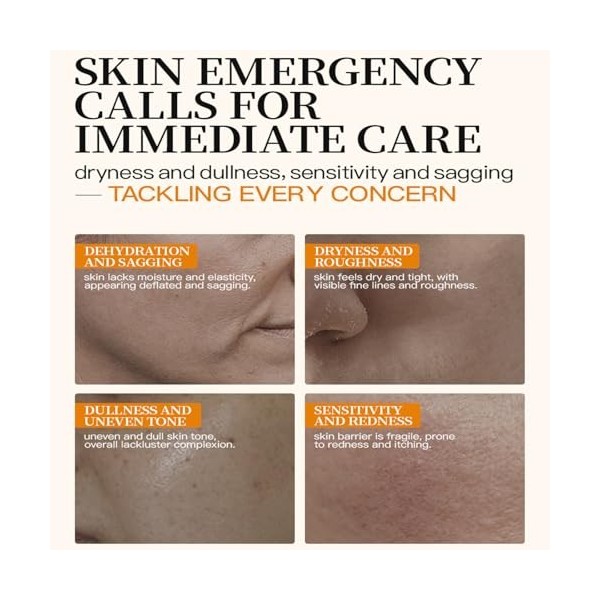 Lot de 2 sérums deau au miel, 130 ml x 2, hydratant et nourrissant, apaise la peau et donne un teint éclatant