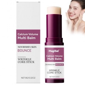 Calcium Multi Balm, Volume Stick Collagène Coréen Hydratant, Anti-Âge Raffermissant, Soin de la Peau Pour Les Yeux Visage et 