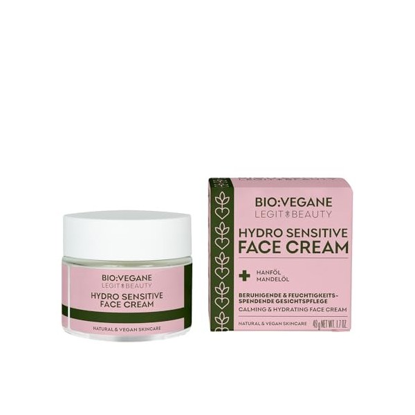 Bio : Vegane Hydro Sensitive Crème pour le visage