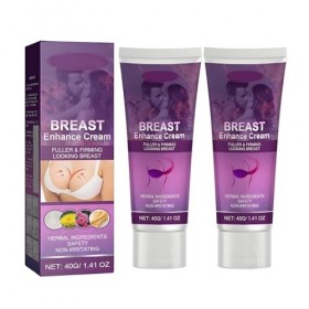 2PC Firming Breast Cream, Volumising and Toning Breast Lotion, Skin Therapy Cream, Lifting et Modelage, Augmente la Taille de