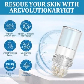 4 Pièces Micro Infusion Visage, Sérum pour Système de Micro-Infusion, Système Facial Avec Sérum, Kit Anti-âge par Microneedli