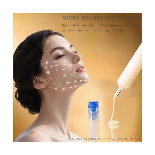 Crème essence élastique au collagène polypeptidique, crème raffermissante anti-rides aux peptides hydrolysés micromoléculaire...