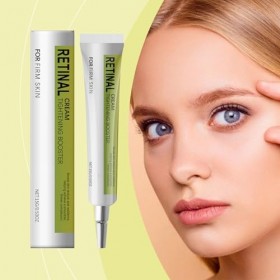 Retinol Tightening Booster,15ml Creme Contour Des Yeux,Retinal Mild Facial Care Fluid,Anti-âge Réduisant Rides et Ridules,Hyd