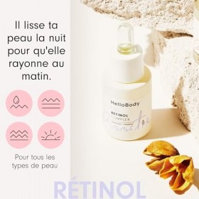 HelloBody 1,2% RETINOL COMPLEX Booster 15 ml – L’élixir de beauté régénérant et raffermissant – Soin anti-âge avec serum re