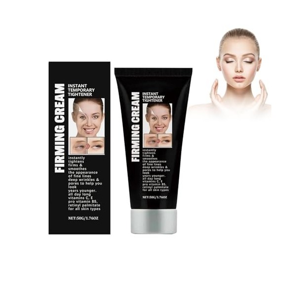 Crème hydratante hydratante pour le visage - 50 g - Pour femme - Crème légère - Cosmétique naturelle - Crème de jour - Crème 