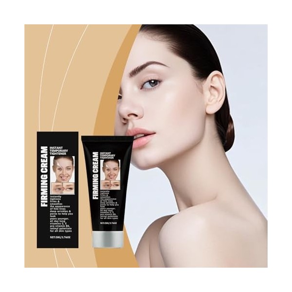 Crème hydratante hydratante pour le visage - 50 g - Pour femme - Crème légère - Cosmétique naturelle - Crème de jour - Crème 