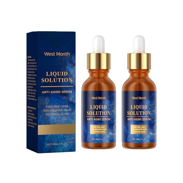 SHUOHONG 2 Pièces Serum Hydratant Visage, Sérum Anti Rides et Anti-Âge, Soins pour Le Visage Hydratant et Lissant, Aide à Réd