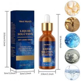 SHUOHONG 2 Pièces Serum Hydratant Visage, Sérum Anti Rides et Anti-Âge, Soins pour Le Visage Hydratant et Lissant, Aide à Réd