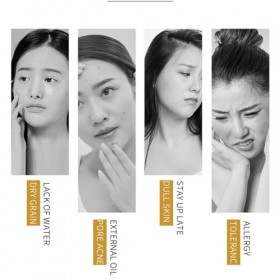 Nettoyage Du Visage et Sérum de riz, Au Riz Avec Brosse De Nettoyage En Silicone, Mousse Nettoyante pour le Visage au riz Pou