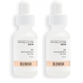 Revolution Skincare London, 10% Niacinamide and 1% Zinc Blemish & Pore, Sérum, 30ml Lot de 2 