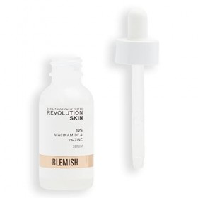 Revolution Skincare London, 10% Niacinamide and 1% Zinc Blemish & Pore, Sérum, 30ml Lot de 2 