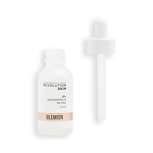 Revolution Skincare London, 10% Niacinamide and 1% Zinc Blemish & Pore, Sérum, 30ml Lot de 2 