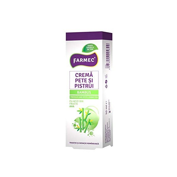 Crème pour blanchiment de la peau, retire les taches de rousseur et les taches sombres, avec acides de fruits AHA et extrait 