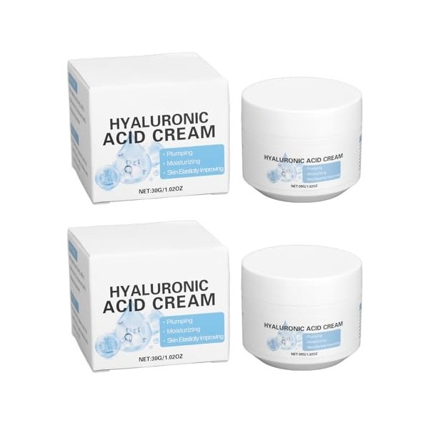Crème Hydratante pour le Visage, 2 Pièces 30 G, Crème pour le Visage, Hydratante en Profondeur, Réduit la Sécheresse, Crème d