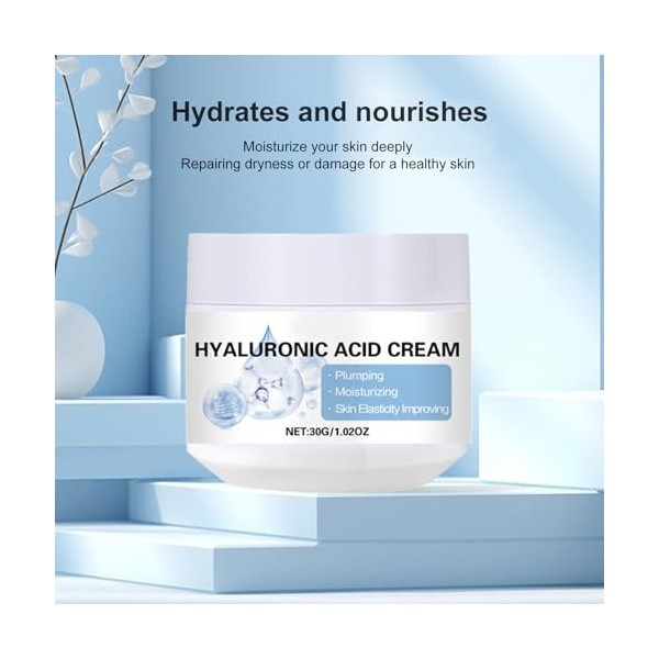Crème Hydratante pour le Visage, 2 Pièces 30 G, Crème pour le Visage, Hydratante en Profondeur, Réduit la Sécheresse, Crème d
