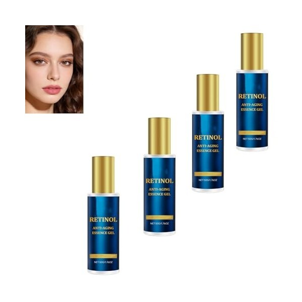 Gel essence anti-âge au rétinol, éclaircissant, léger, hydratation longue durée, adapté à tous les types de peau, améliorant ...