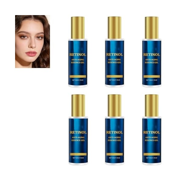 Gel essence anti-âge au rétinol, éclaircissant, léger, hydratation longue durée, adapté à tous les types de peau, améliorant ...
