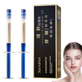 Crème élastique au collagène polypeptidique, lotion anti-rides au collagène micromoléculaire, essence anti-rides liftante et ...