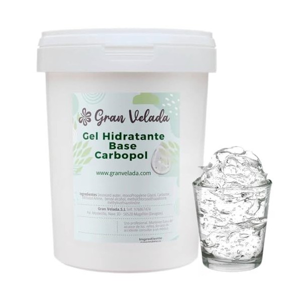 Gel hydratant Carbopol / 1000 cc Crème Jour et Nuit