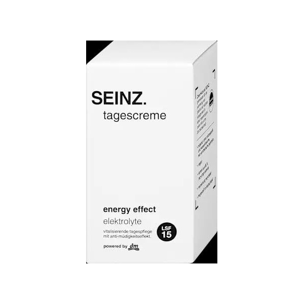 SEINZ. Crème de jour Energy Effect SPF 15 électrolytes 50 ml