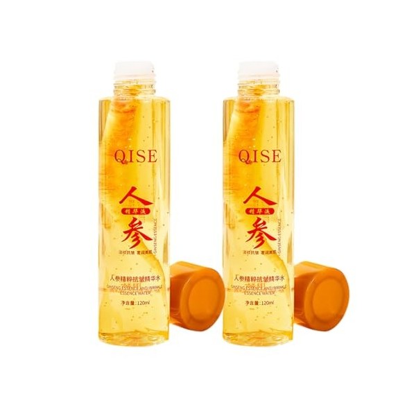 2pcs Ginseng Serum, Essence Hydratante, Sérum pour le Visage au Ginseng, Ginseng Polypeptide Anti-Aging Essence, Ginseng Anti