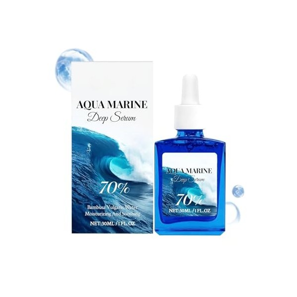 Ocean Hydrating Face Serum - Feuchtigkeitsunterst pour le visage et le cou - Hydratation quotidienne jour et nuit - Sérum pou...