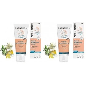 Pranarôm Peaux Irritées Abîmées Baume Réparateur aux Huiles Essentielles Bio Cicarom Aromaderm 40 ml Lot de 2 