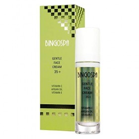 BINGOSPA Crème de visage anti-âge avec huile dargan Vitamine C, E 35+ Fur Hautregeneration et Hauthydration - 50 g