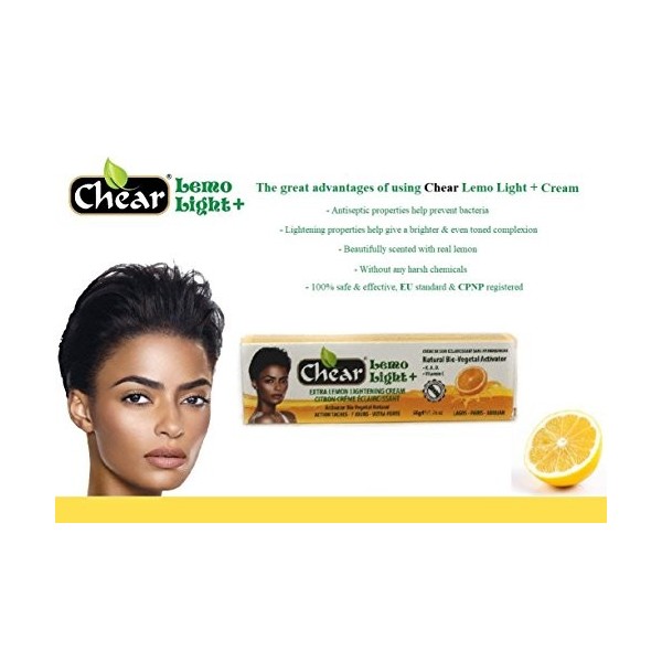 Lemo Light+ Crème éclaircissante pour le visage Tube de 50 g – avec huile de citron supplémentaire