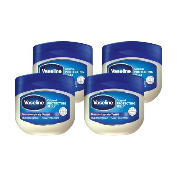 Vaseline Original Protecting Jelly, Crème Protectrice et Réparatrice, Adaptée aux Peaux Sensibles, Peau Sèche Nourrie, Barriè