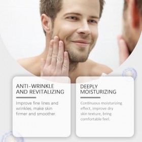 Baume anti-rides au suif, hydratant naturel au suif, anti-rides et hydratant pour hommes jour et nuit, hydratation en profond...