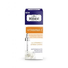 Acqua alle Rose, Concentré actif de Vitamine C de rose Canine, sérum Antirides, Antioxydant et Illuminant, Booster Haute Conc