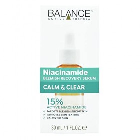 Balance Active Formula Niacinamide Sérum de récupération des imperfections – 15% de niacinamide pour une peau claire, réducti