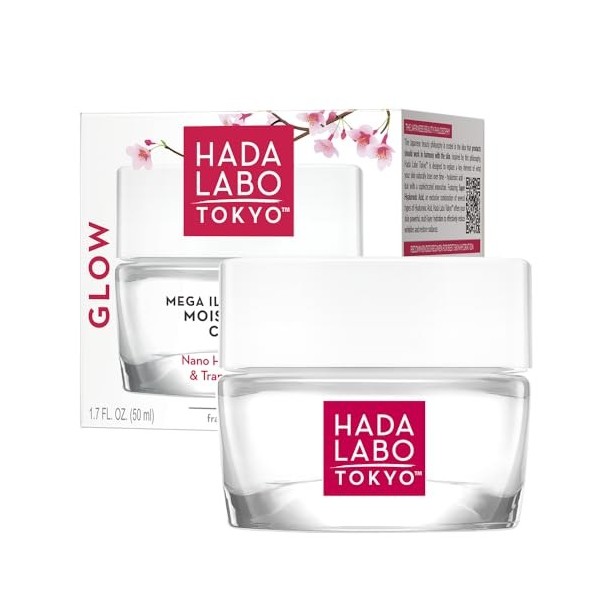 Hada Labo Tokyo Glow Skin – Gel visage multi-actions revitalisant à la nano-acide hyaluronique 50 ml