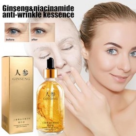 Grgowe 2 Pièces Essence Anti-Âge Au Ginseng,Sérum Pour Le Visage Au Ginseng,Huile Essentielle De Ginseng Pour Réduisant Rides