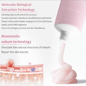 PDRN Crème hydratante apaisante 50 ml avec complexe dADN de saumon et de céramide, acide hyaluronique et niacinamide pour pe